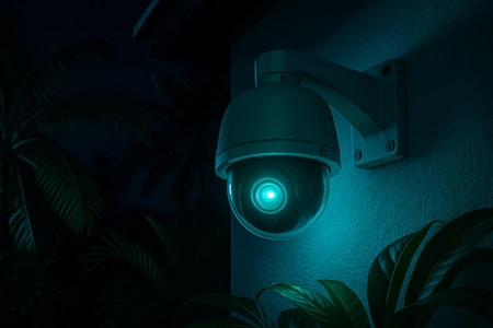 camera dome vidéosurveillance martinique vision nocturne exterieur dissuasion intrusion maison entreprise