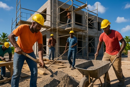 chantiers bâtiment Martinique recrutement sans qualification