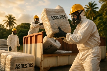 Traitement des déchets amiantés en Martinique