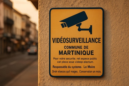 affichage obligatoire vidéosurveillance martinique panneau conformité légale installation caméra sécurité