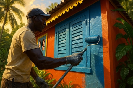 Peintre Martinique spécialiste de la décoration et protection extérieure