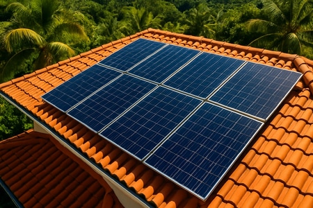 Rendement panneau solaire maison Martinique installation de qualité