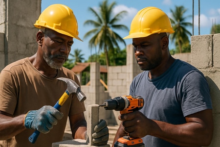 Travaux chantier entreprise bâtiment fiable Martinique professionnels expérimentés