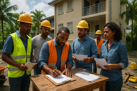 reception de chantier DO Martinique protocole PV reserves et declaration de sinistre