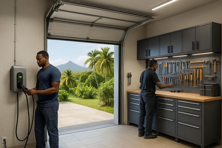garage-cle-en-main-martinique-porte-sectionnelle-irve-etabli-rangements