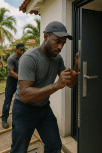 installation-porte-blindee-martinique-pose-professionnelle-algerbat