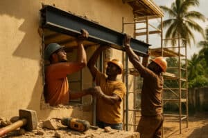 Lire la suite à propos de l’article Ouverture mur Martinique : Renforts et travaux sécurisés