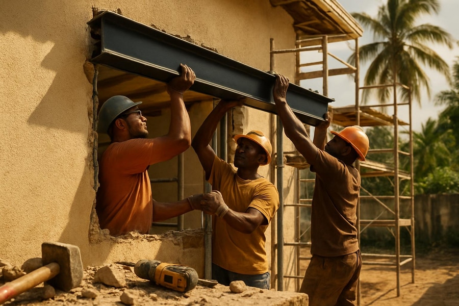 You are currently viewing Ouverture mur Martinique : Renforts et travaux sécurisés