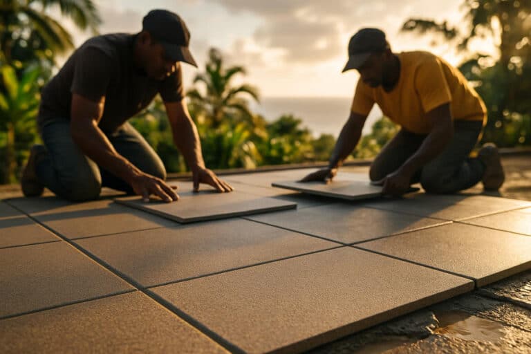 Lire la suite à propos de l’article Pose carrelage extérieur Martinique : Terrasse durable
