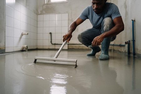 chape-fluide-nivellement-sol-martinique-salle-de-bain