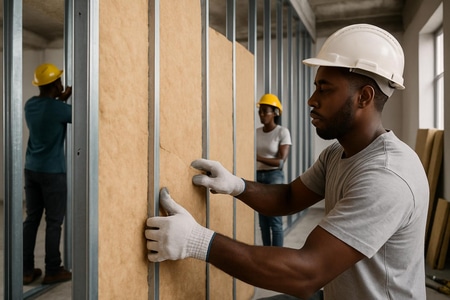 Isolation intérieure Martinique avec faux plafond isolé et ventilation adaptée pour éviter la condensation
