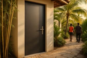 Portes aluminium Martinique : Sécurisées et durables