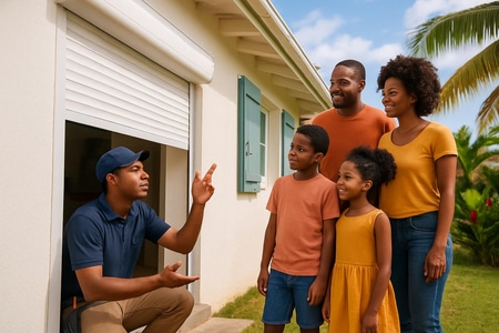 menuiserie sur mesure martinique volets roulants motorisés