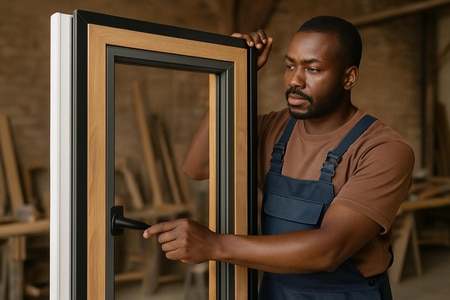 Menuisier sur mesure Martinique pour portes, fenêtres, jalousies et volets en alu, bois et PVC par ALGERBAT