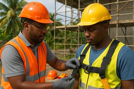 Sécurité chantier Martinique EPI et procédures SS4 pour intérim bâtiment