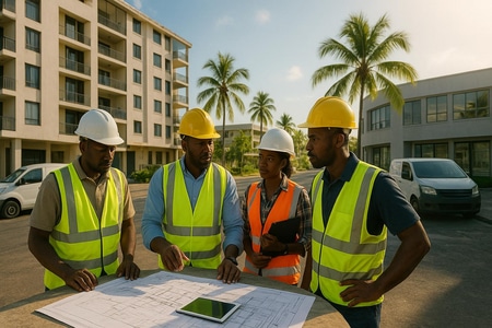 Entreprise générale du bâtiment en Martinique pour bâtiments collectifs et locaux professionnels