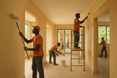 peinture intérieure martinique bâtiment collectif et locaux professionnels