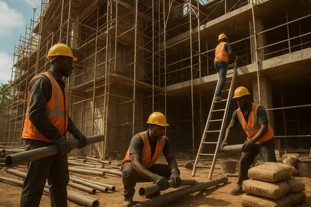 Offre emploi plombier Martinique chantier batiment Algerbat medium