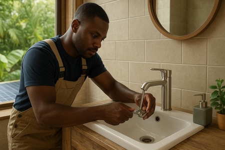 Offre emploi plombier Martinique installation salle de bain durable medium