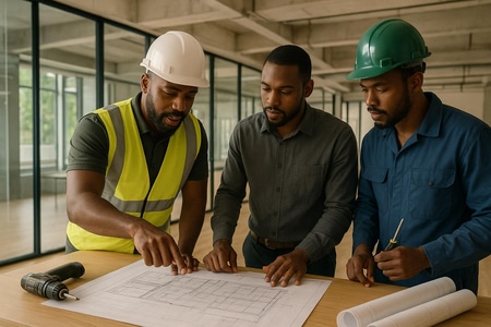 Rénovation locaux professionnels Martinique par entreprise générale multi-corps d état taille medium