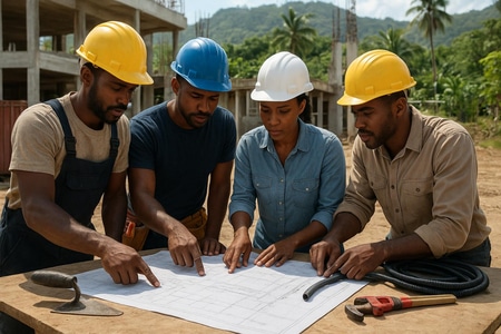 organisation chantier multi corps d état pour projets travaux martinique