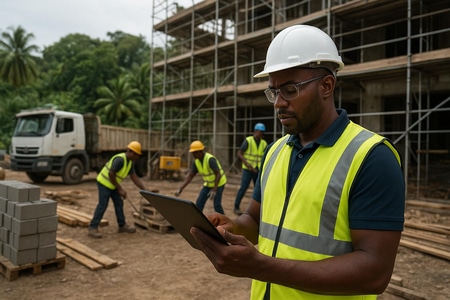 Chantier multi corps d état en Martinique coordination et respect des délais taille medium