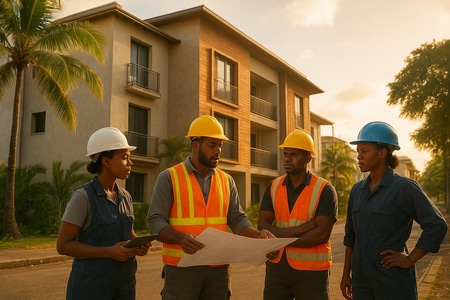 Entreprise multi métiers en Martinique pour bâtiments collectifs et locaux professionnels taille medium