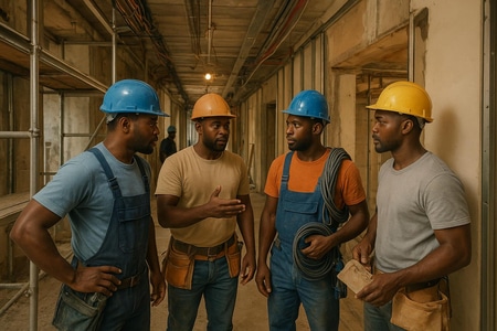 Travaux de plomberie en Martinique dans bâtiment collectif multi-corps d’état taille medium
