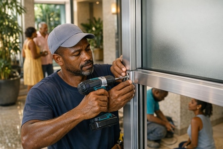 menuisier alu martinique hall immeuble collectif aluminium medium