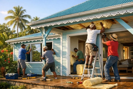 amelioration du bilan energetique en martinique par isolation et menuiseries