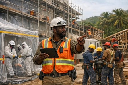 chantier amiante martinique coordination multi corps etat