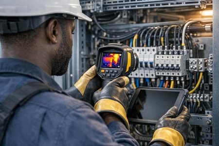 Électricien agréé Martinique contrôles qualité sur installation électrique professionnelle