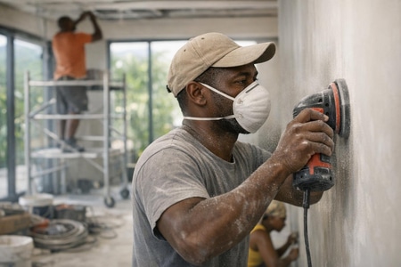 Frais main d’œuvre bâtiment Martinique travaux de rénovation de locaux professionnels taille medium