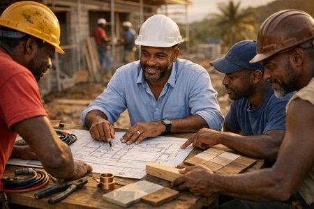 Frais main d’œuvre bâtiment Martinique interlocuteur unique multi corps d’état taille medium