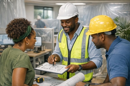 Planification des travaux pour solutions rénovation Martinique dans des locaux professionnels occupés