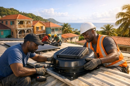 rénovation écologique martinique bâtiments collectifs ventilation solaire