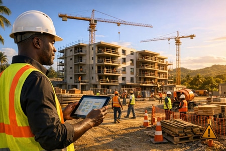 Travaux bâtiment collectif en Martinique avec budget et planning maîtrisés