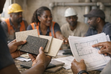 Planification de travaux de carrelage salle de bain en Martinique pour immeuble collectif