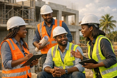 Recrutement urgent BTP Martinique pour chantier de bâtiment collectif sécurisé et coordonné