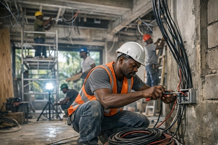 chantier rénovation locaux professionnels martinique multi corps état