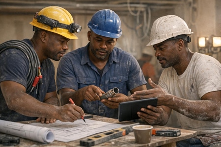 Coordination multi corps d état pour travaux de plâtrerie en Martinique