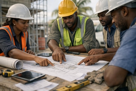 Repeindre maison Martinique planification chantier multi corps d état taille medium