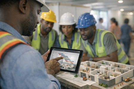 Travaux local commercial Martinique planning et phasage de chantier en site occupe taille medium