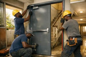 Lire la suite à propos de l’article Installation porte coupe feu Martinique – Pose EI30/EI60