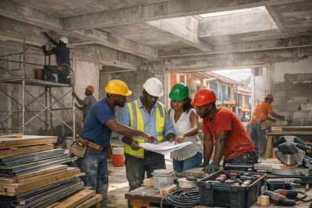 Rénovation de locaux professionnels en Martinique par entreprise multi-corps d-etat